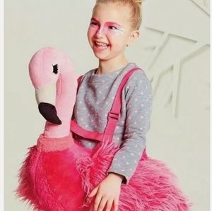 Toddler Girl's Flamingo Rider Halloween Costume